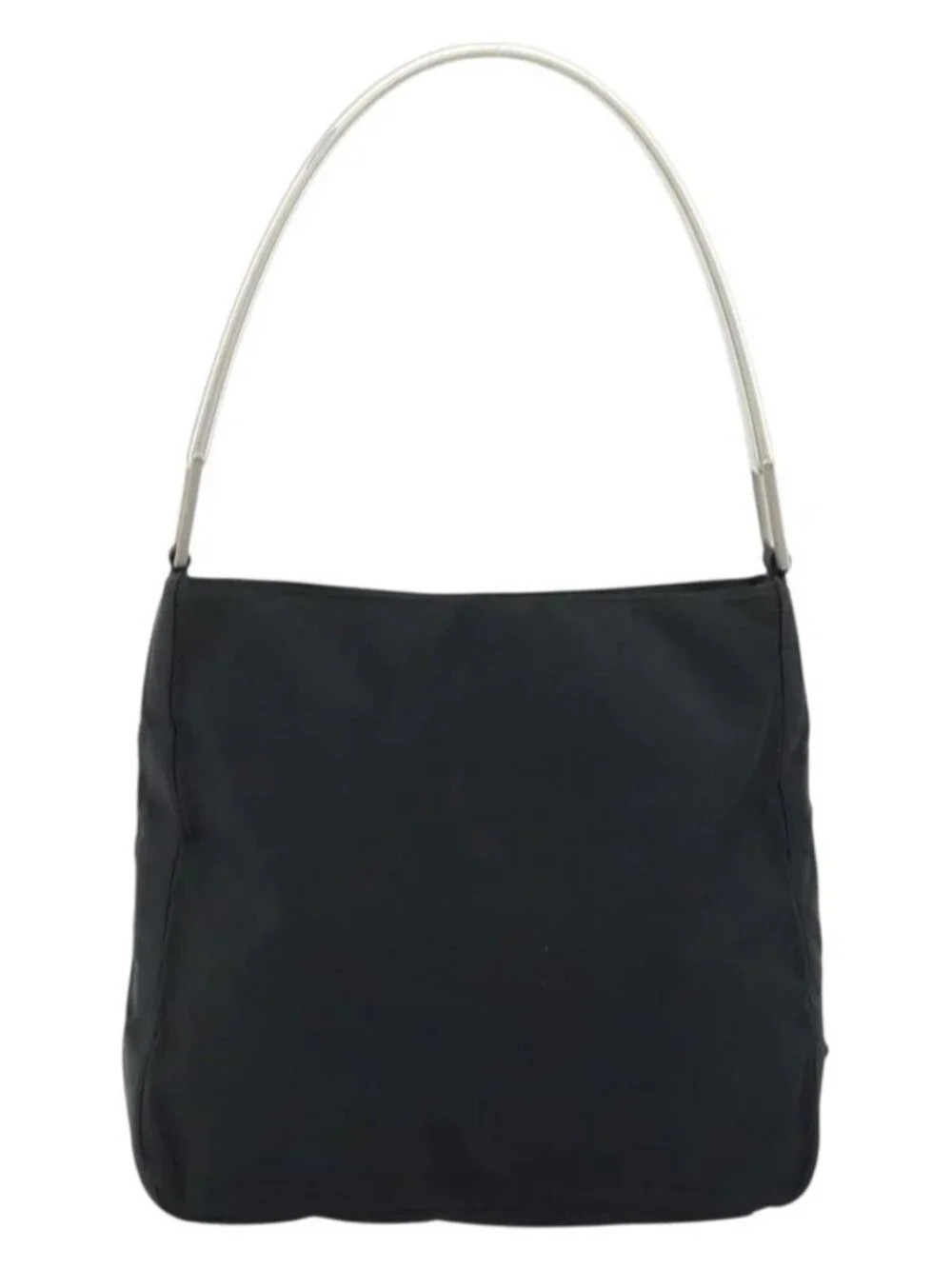 PRADA Shoulder Bag Nylon Black Silver Auth gh1829 - Picture 3 of 15